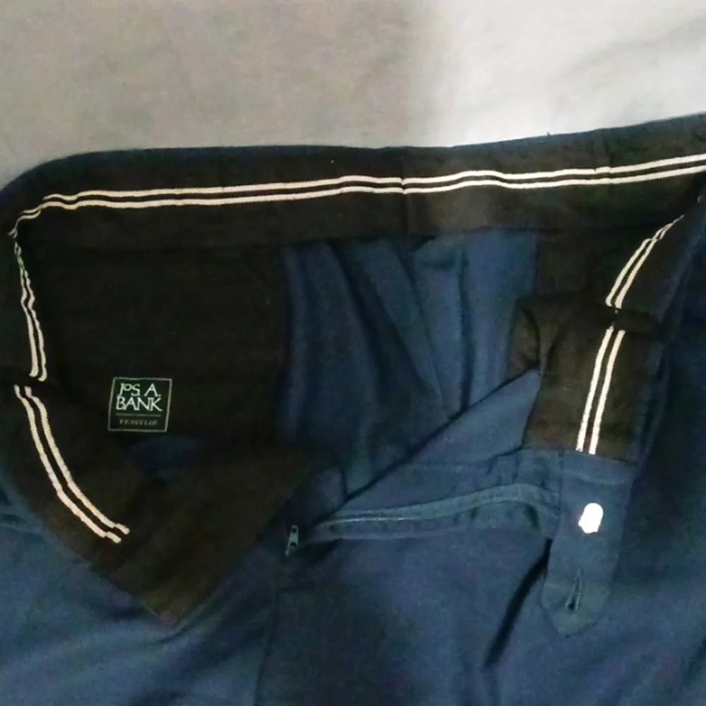 Navy Blue Men's Dress Pants - Picture 10 of 10